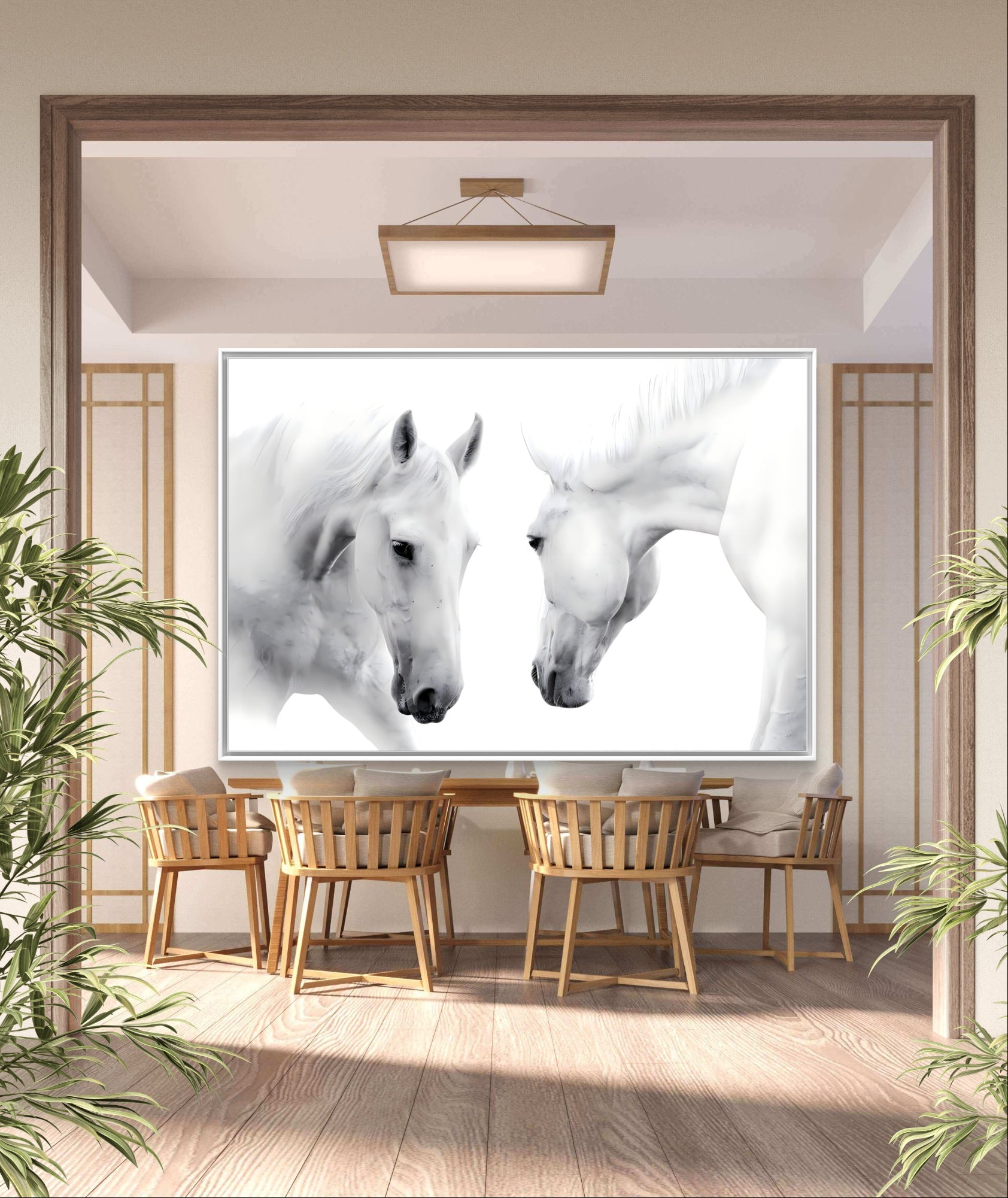 White Horse Couple