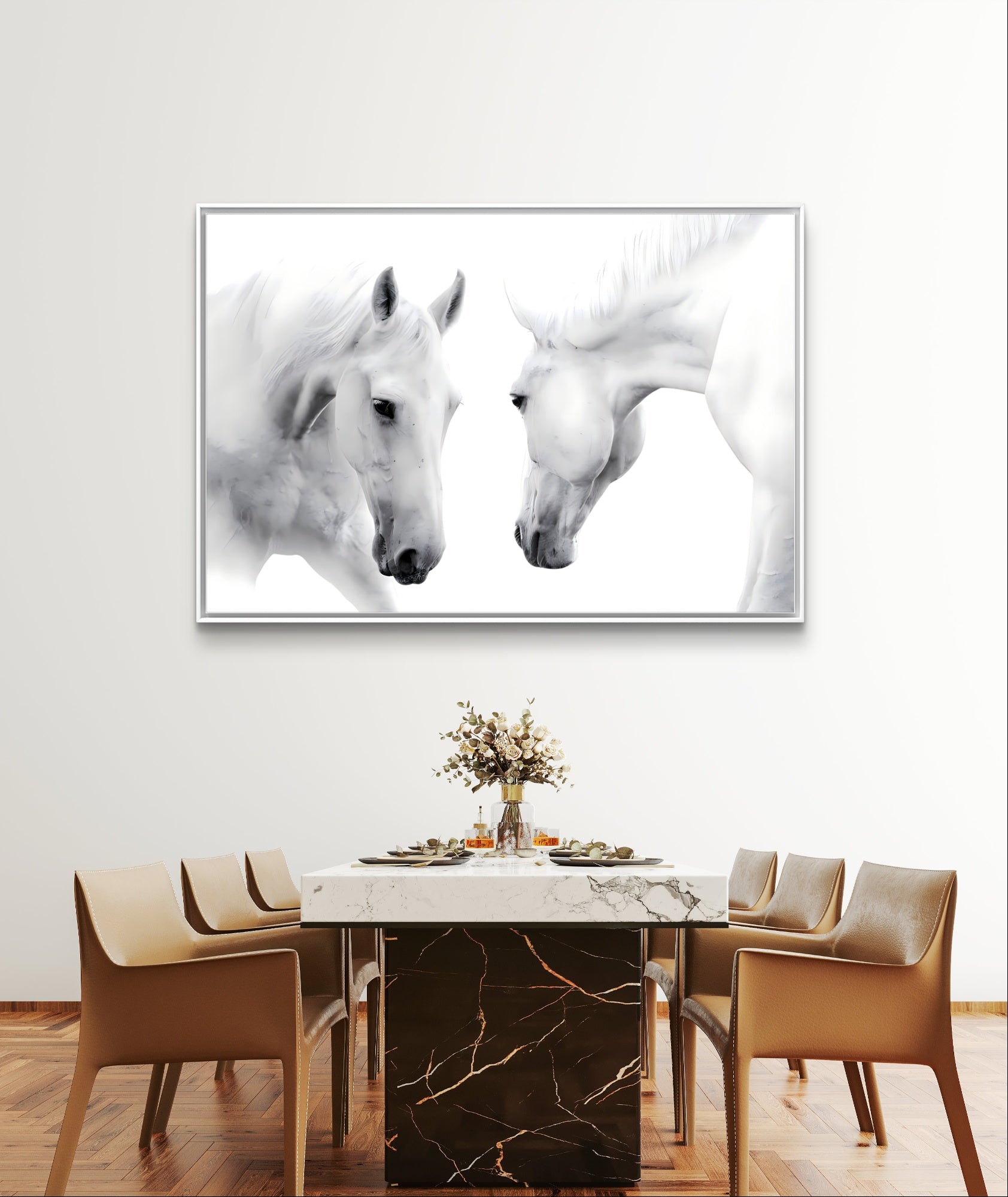White Horse Couple