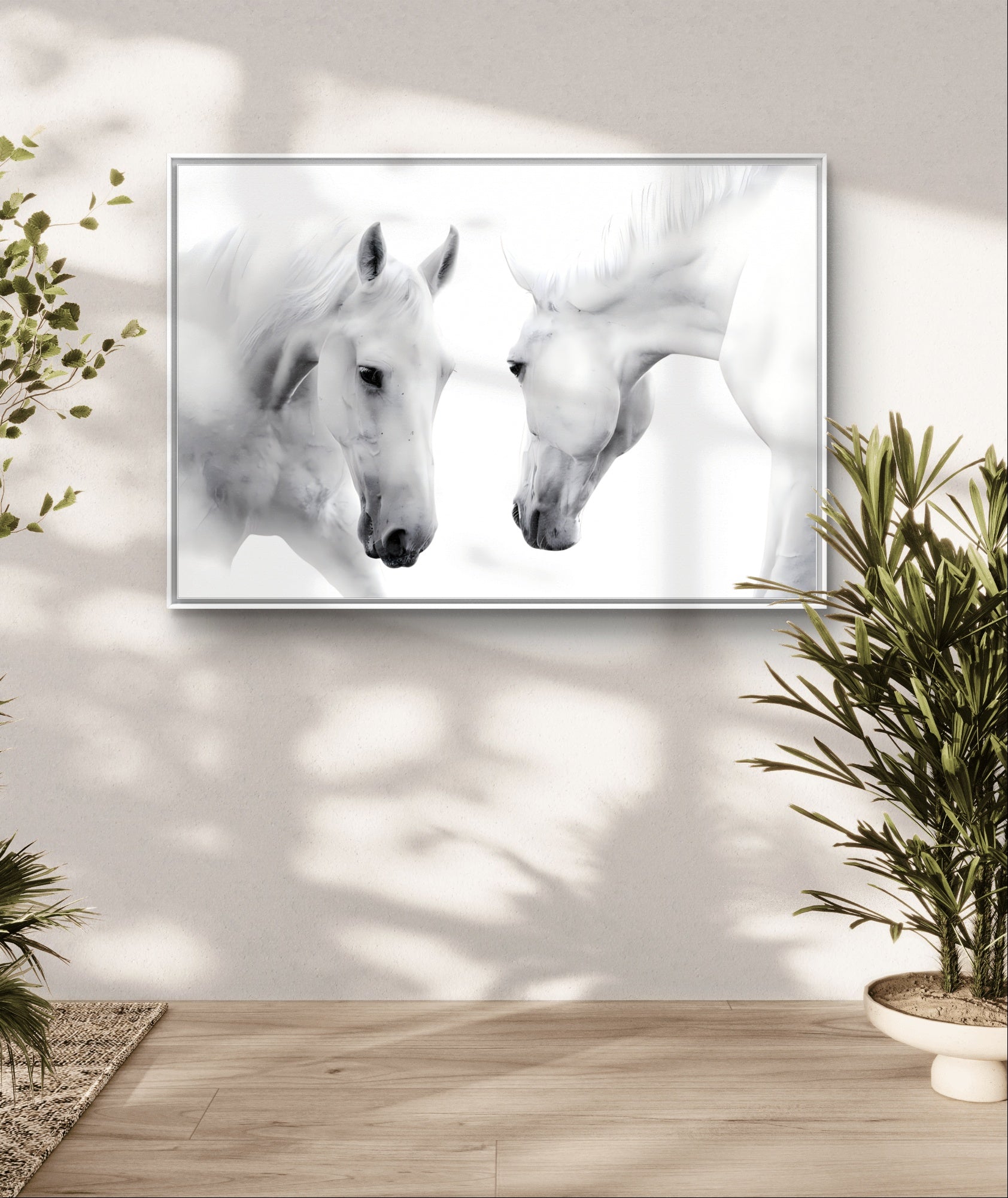 White Horse Couple
