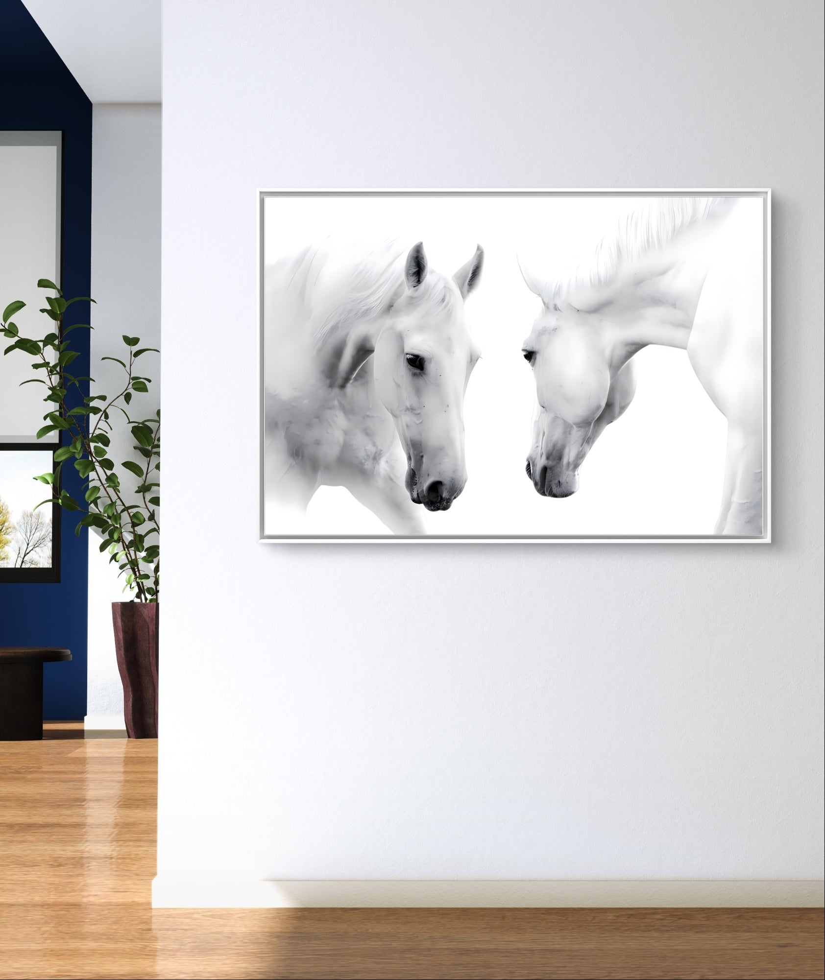 White Horse Couple